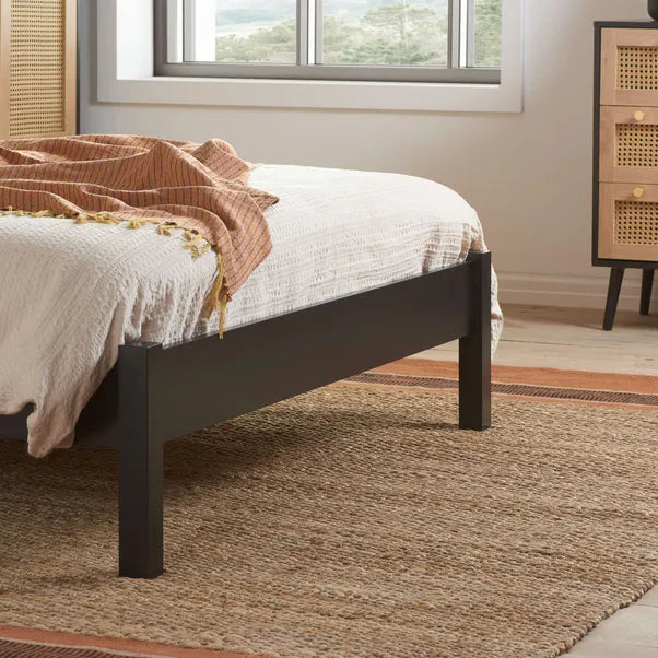 Oslo Croxley Solid Wood Rattan Bed | Mamta Handicraft