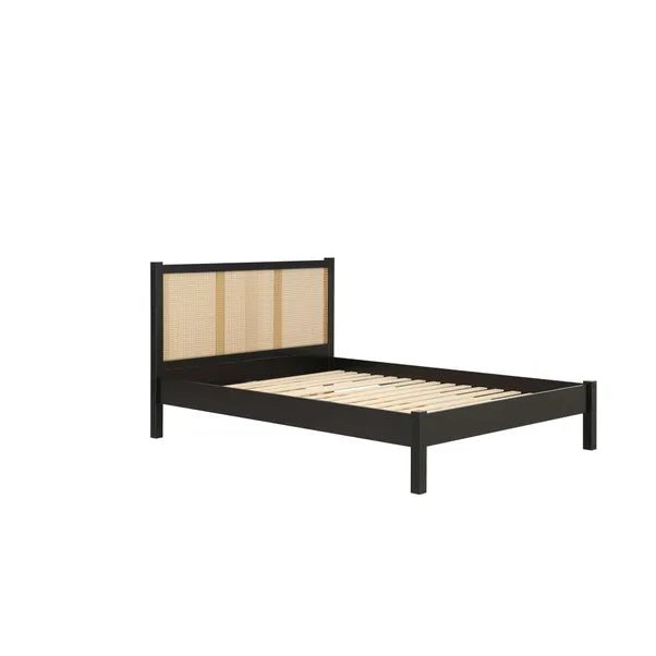 Oslo Croxley Solid Wood Rattan Bed | Mamta Handicraft