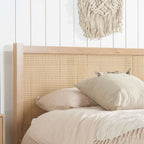 Oslo Croxley Solid Wood Rattan Bed | Mamta Handicraft