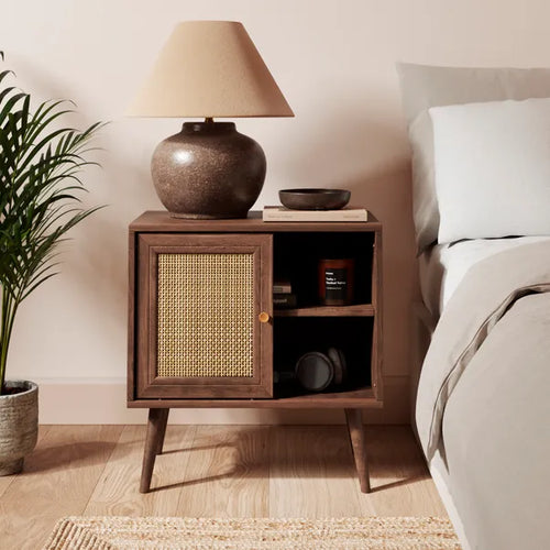 {"alt" => "Oslo Solid Wood Wide Bedside Table | Mamta Handicraft"}