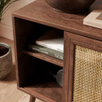 Oslo Solid Wood Wide Bedside Table | Mamta Handicraft