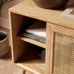 Oslo Solid Wood Wide Bedside Table | Mamta Handicraft