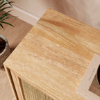 Oslo Solid Wood Wide Bedside Table | Mamta Handicraft