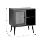 Oslo Solid Wood Wide Bedside Table | Mamta Handicraft