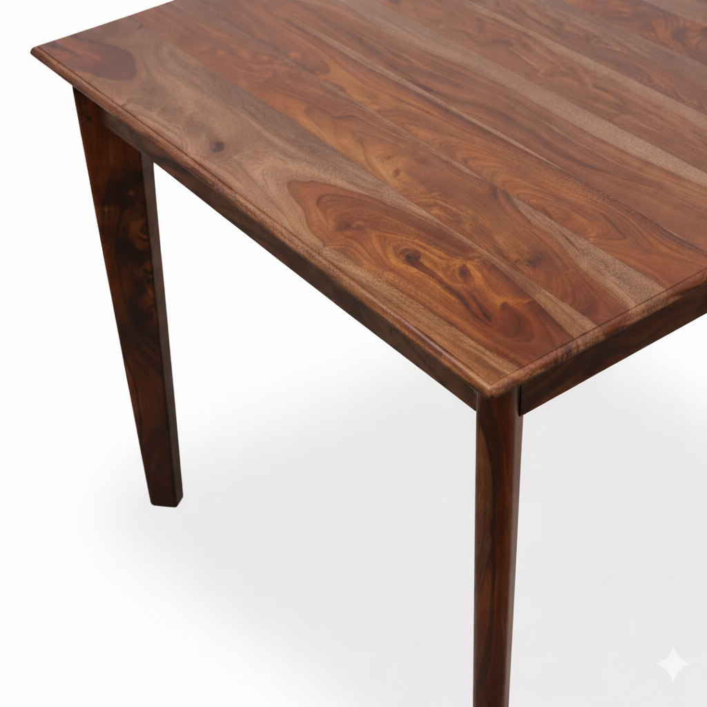 Urban Living Solid Sheesham Wood 4 Seater Dining Table