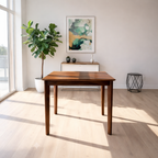 Urban Living Solid Sheesham Wood 4 Seater Dining Table
