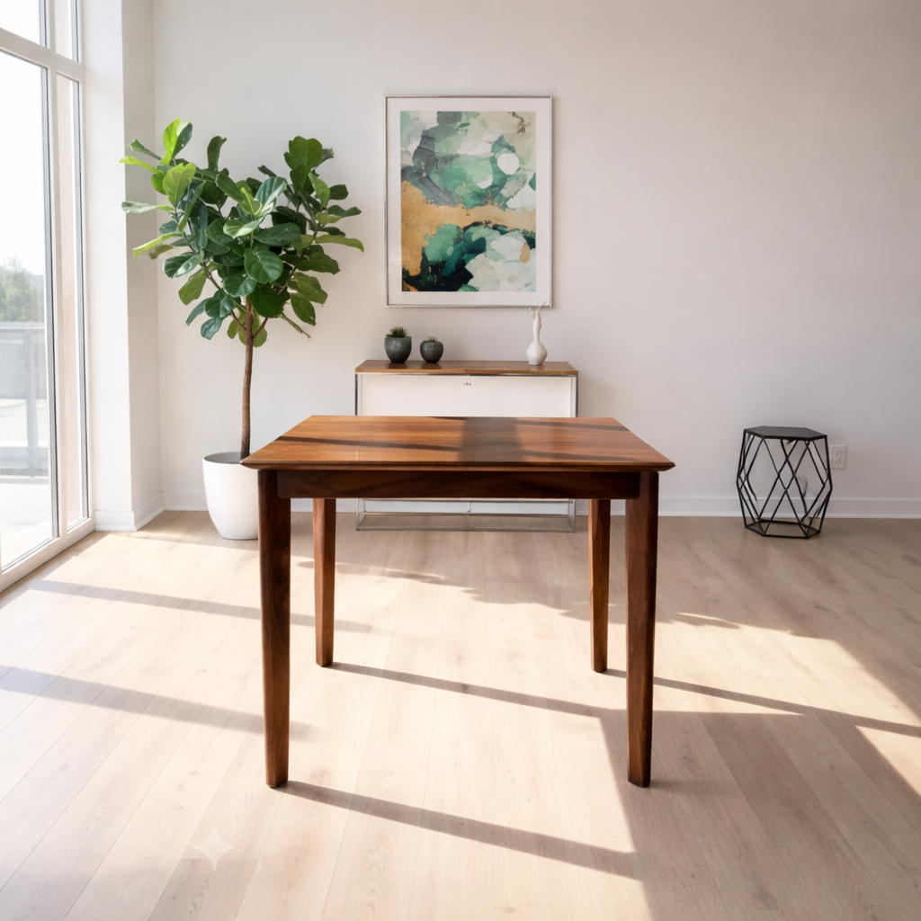 Urban Living Solid Sheesham Wood 4 Seater Dining Table | Mamta Handicraft