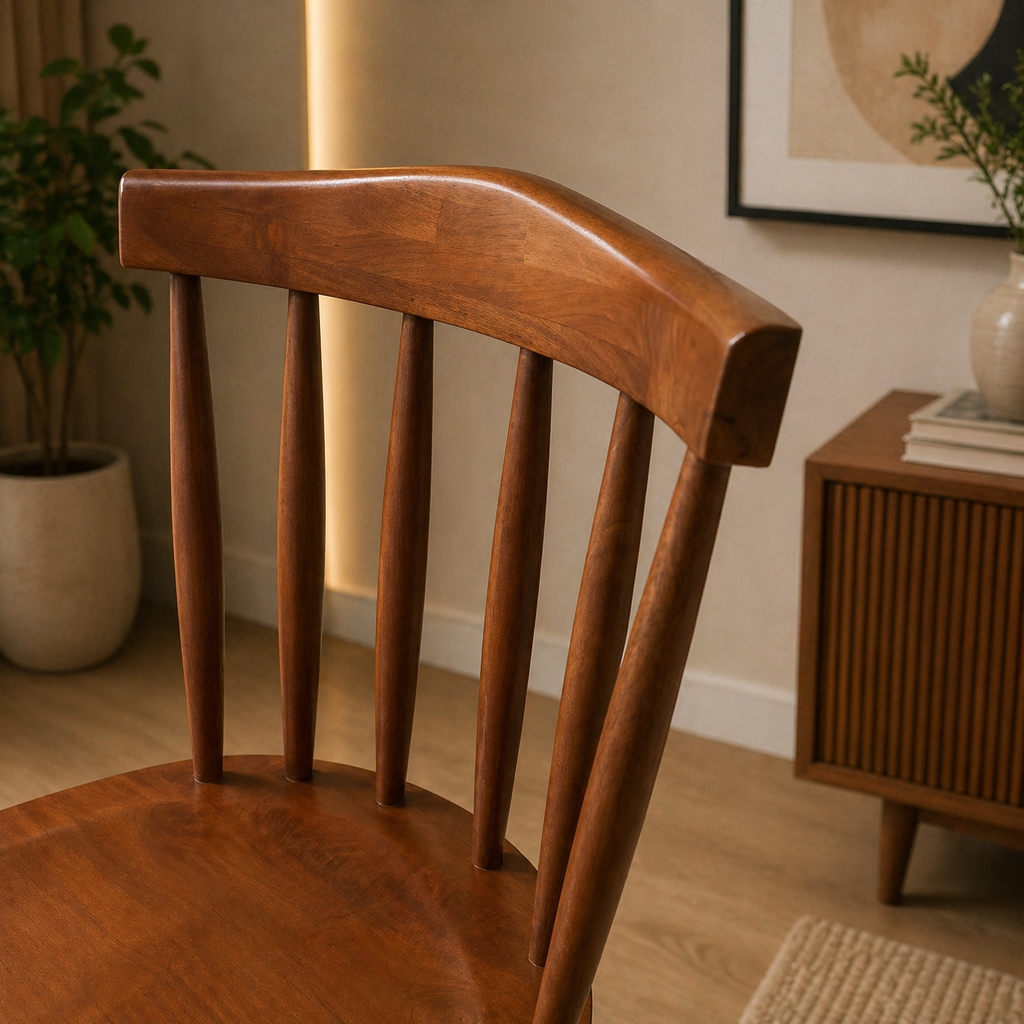 Spindle-Back Chair Back Detail | Mamta Handicraft