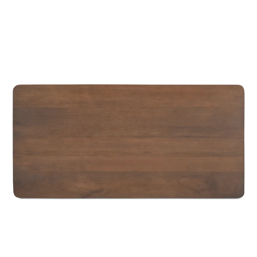 Indiana Scalloped Edge Solid Wood Coffee Table – Modern