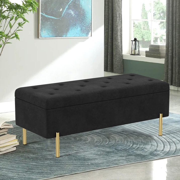 Andeworld End Of Bed Storage Bench,ottoman with storage for living room bedroom bench