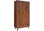 Bangalore Solid Sheesham Wood 2-Door Wardrobe | Mamta Handicraft