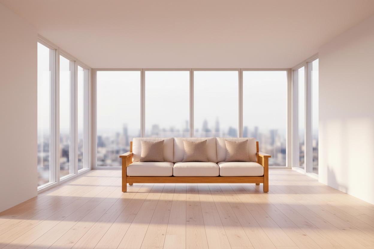 URBAN 3 Seater TEAK Wood Sofa