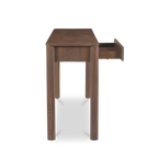 Indiana Scalloped Edge Solid Wood Console Table – Modern Minimalist Design