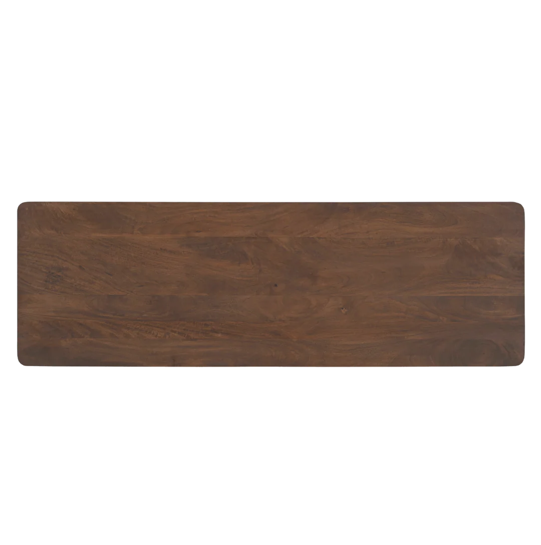 Indiana Scalloped Edge Solid Wood Sideboard – Modern Storage Cabinet