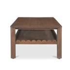 Indiana Scalloped Edge Solid Wood Coffee Table – Modern