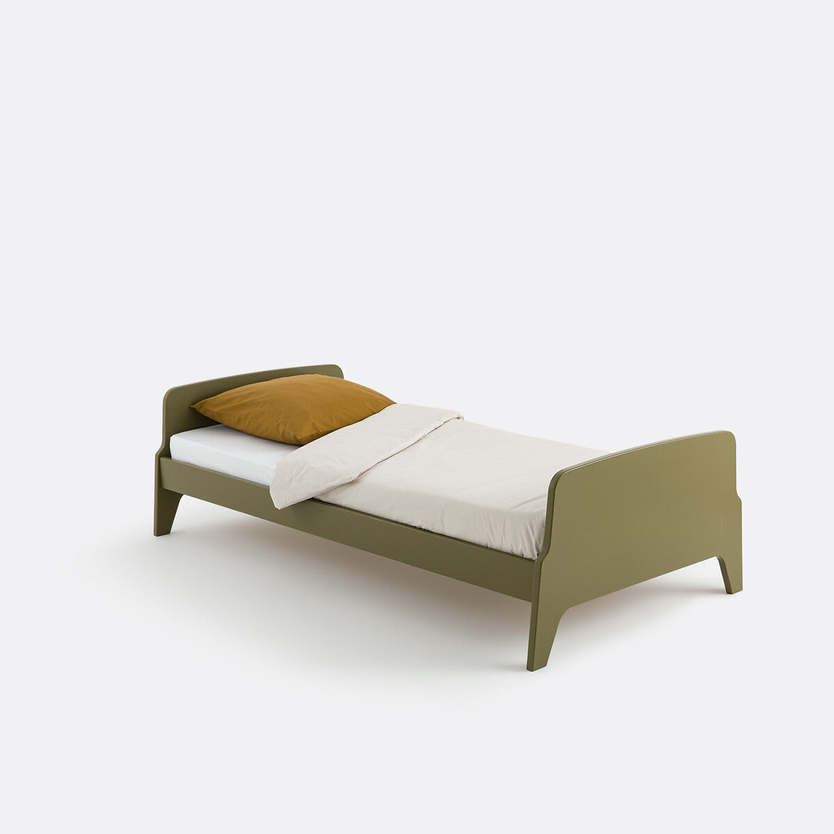 Retro vintage style bed, 1 person, Adil
