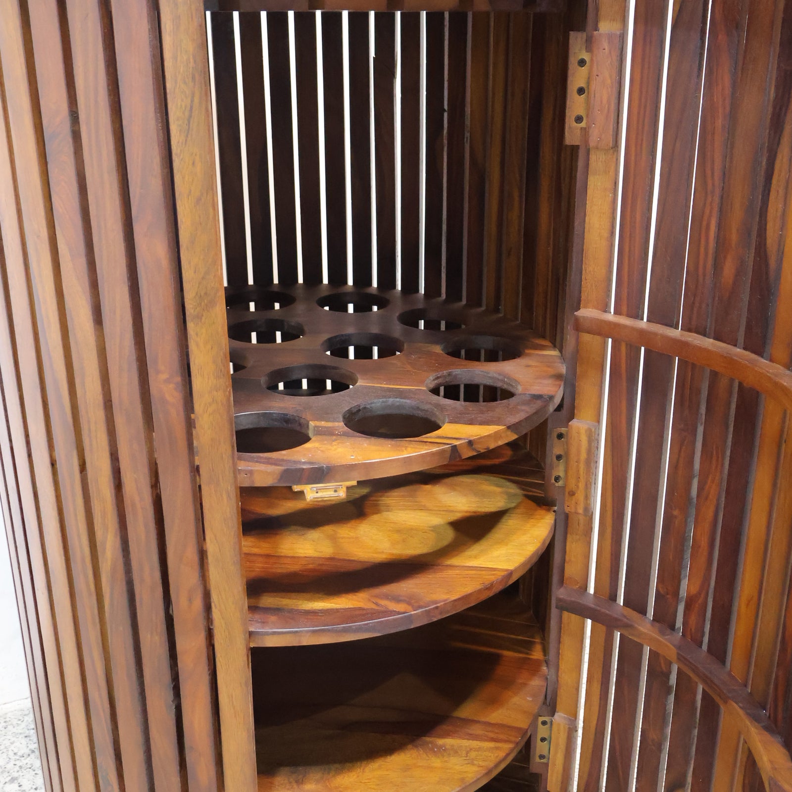 Modern Sheesham Wood Bar Cabinet Lifestyle | Mamta Handicraft