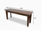 Urban Living Solid Sheesham Wood Bench-Honey