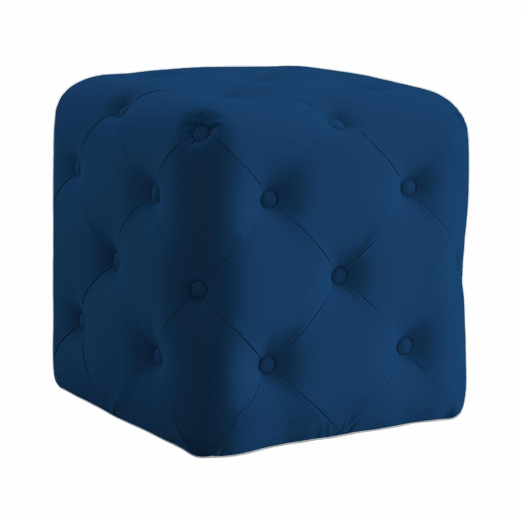 Luxurious Tufted Cube Ottoman