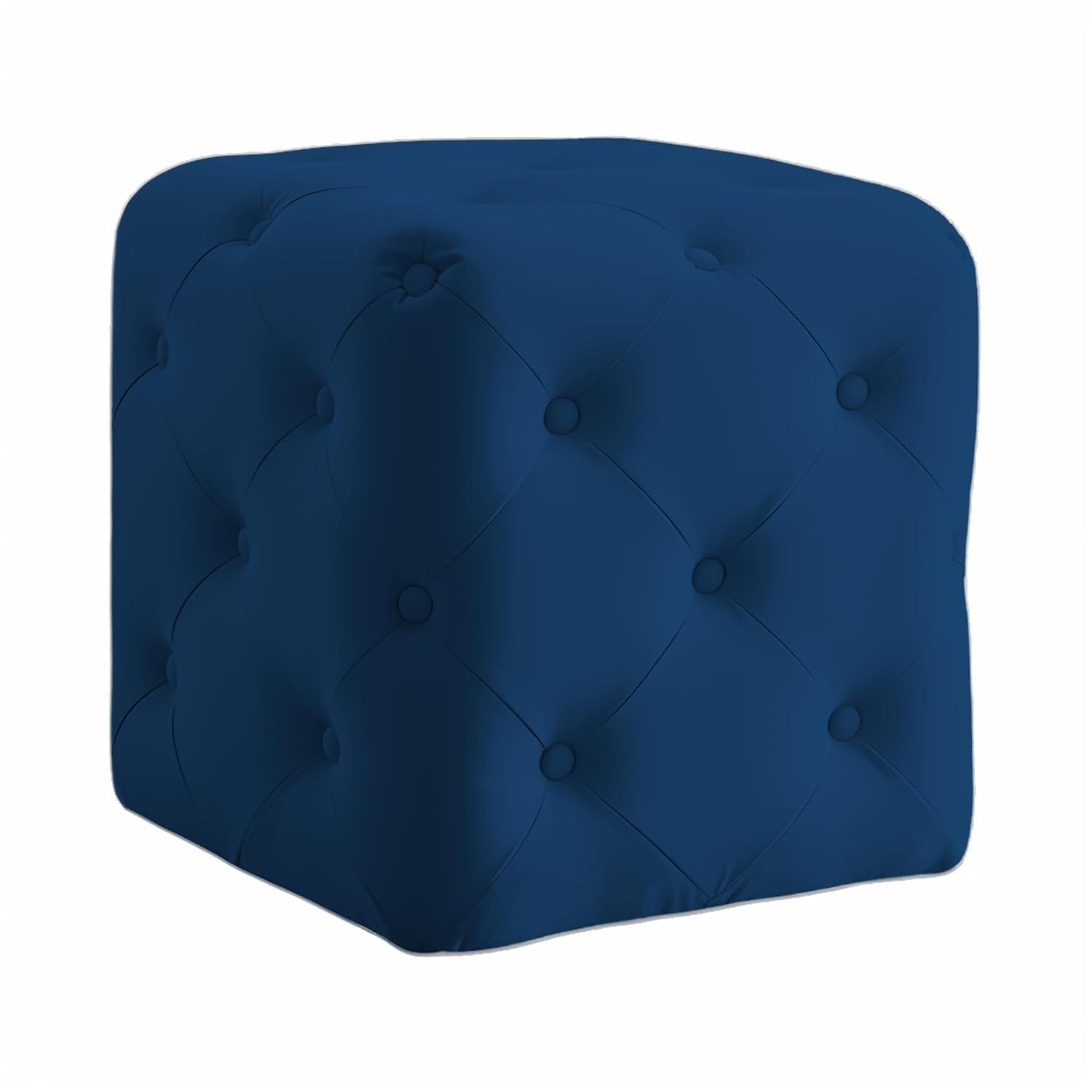 Luxurious Tufted Cube Ottoman