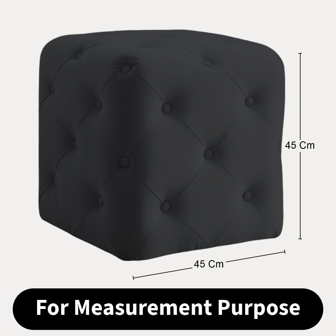 Luxurious Tufted Cube Ottoman