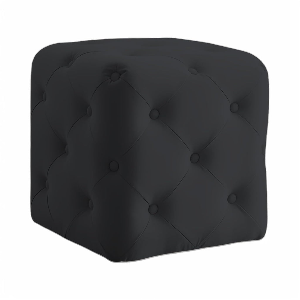Luxurious Tufted Cube Ottoman