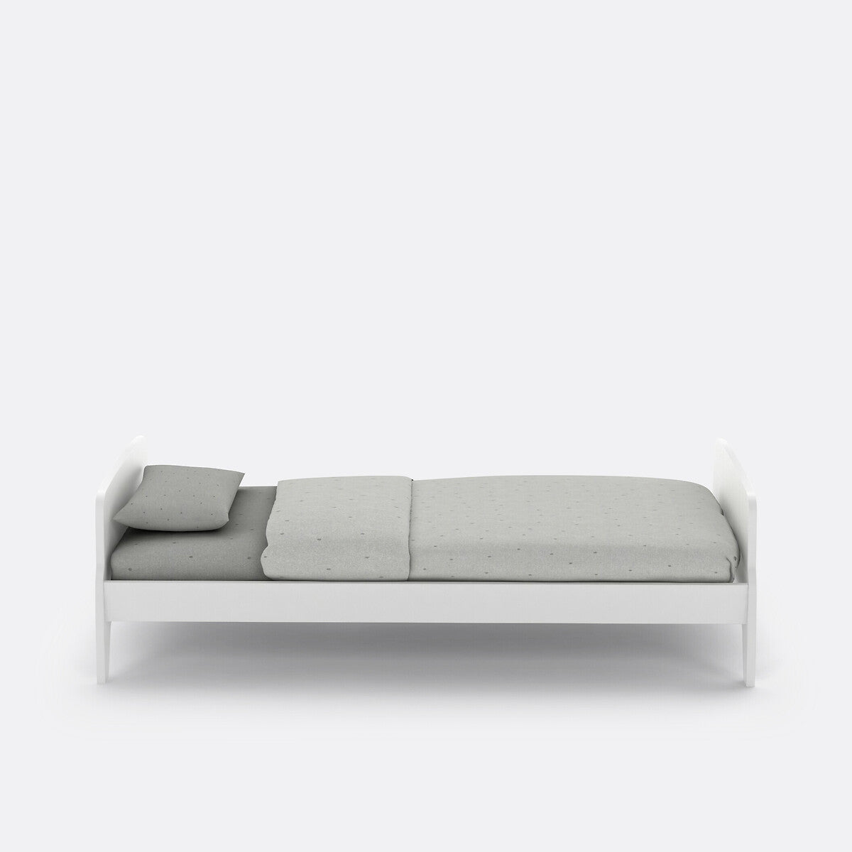Retro vintage style bed, 1 person, Adil