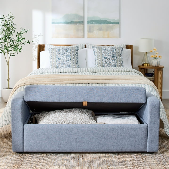 Better Homes & Gardens Springwood 55.12" Storage Bench