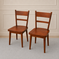WillowCraft Solid Wood Dining Chair set Of 2