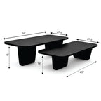 Premium Black Oak Finish Coffee Table