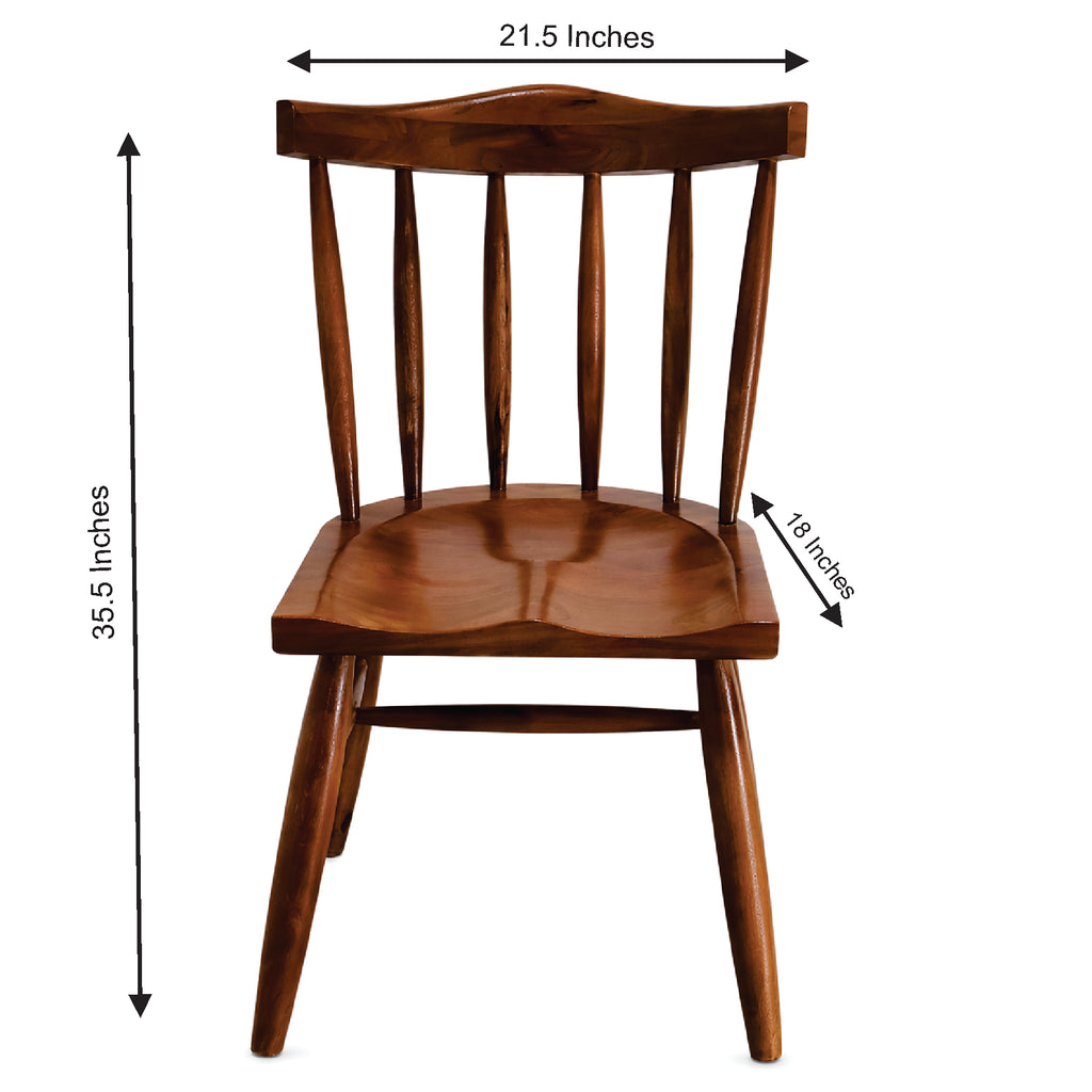 Spindle-Back Chair Pair Dining Room | Mamta Handicraft