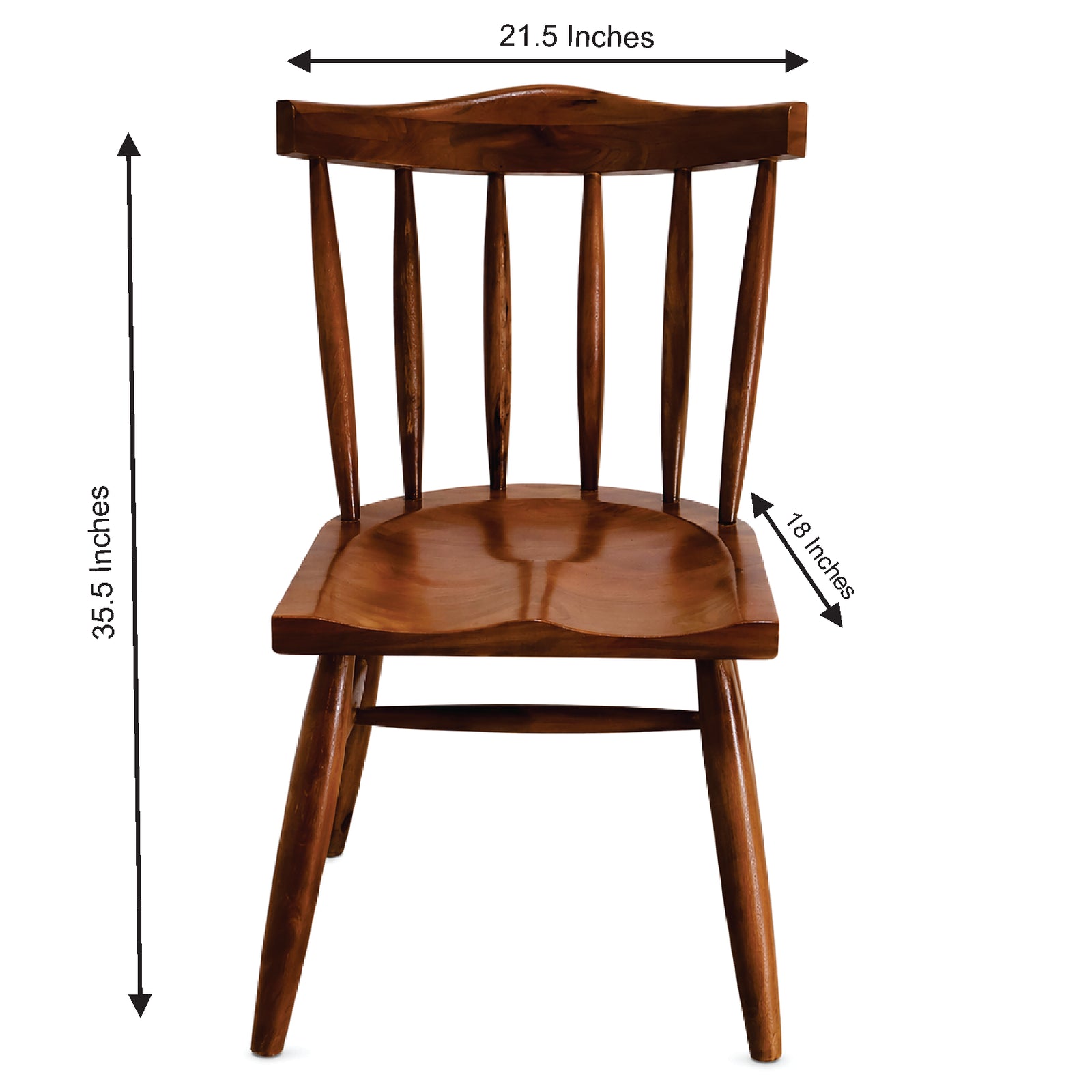 Spindle-Back Chair Pair Dining Room | Mamta Handicraft