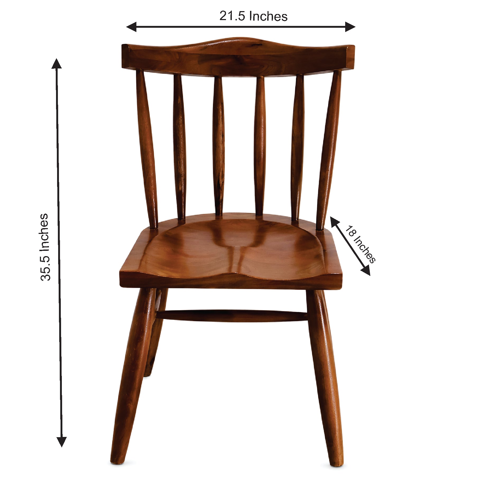 Spindle-Back Chair Pair Dining Room | Mamta Handicraft