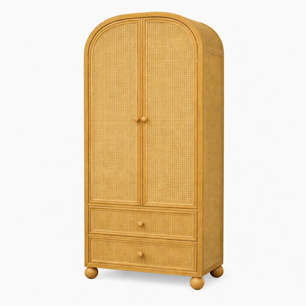 Valencia Rattan Wardrobe Interior Detail | Mamta Handicraft