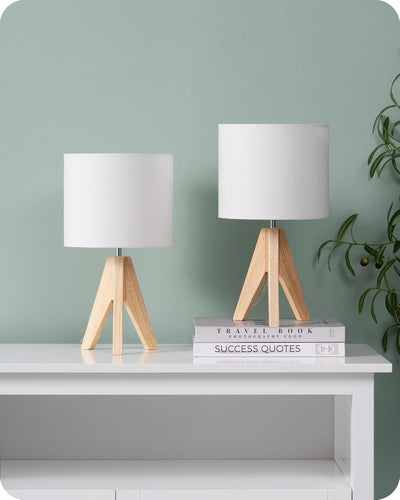 {"alt" => "EDISHINE Bedside Lamps Set of 2, Wood Bedside Table Lamp, Tripod Desk Lamp On-Off Switch, Desk Lamps for Living Room, Bedroom, Office, E27 Base, Linen"}