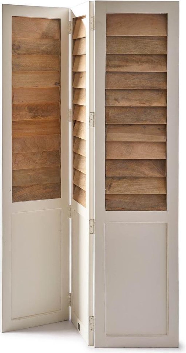 Riviera Maison Pacifica Room Divider - Mango Wood - White