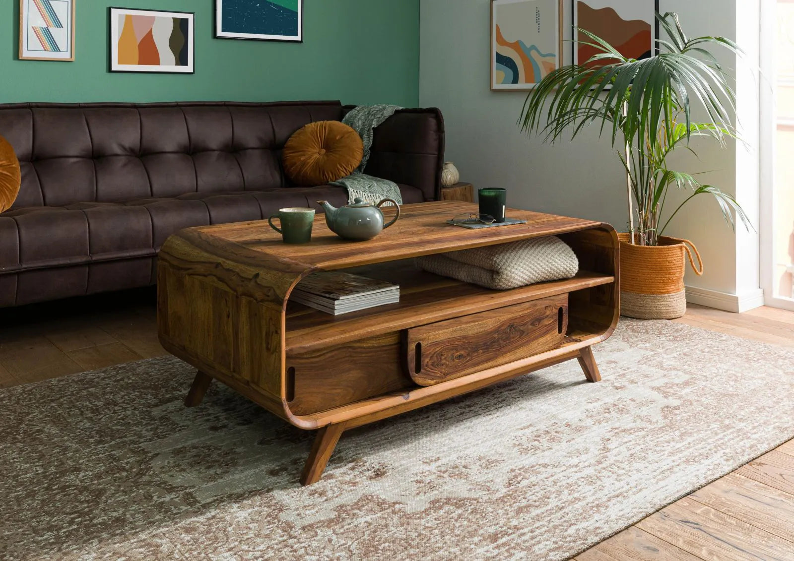 Marwar Large Coffee Table Side View | Mamta Handicraft