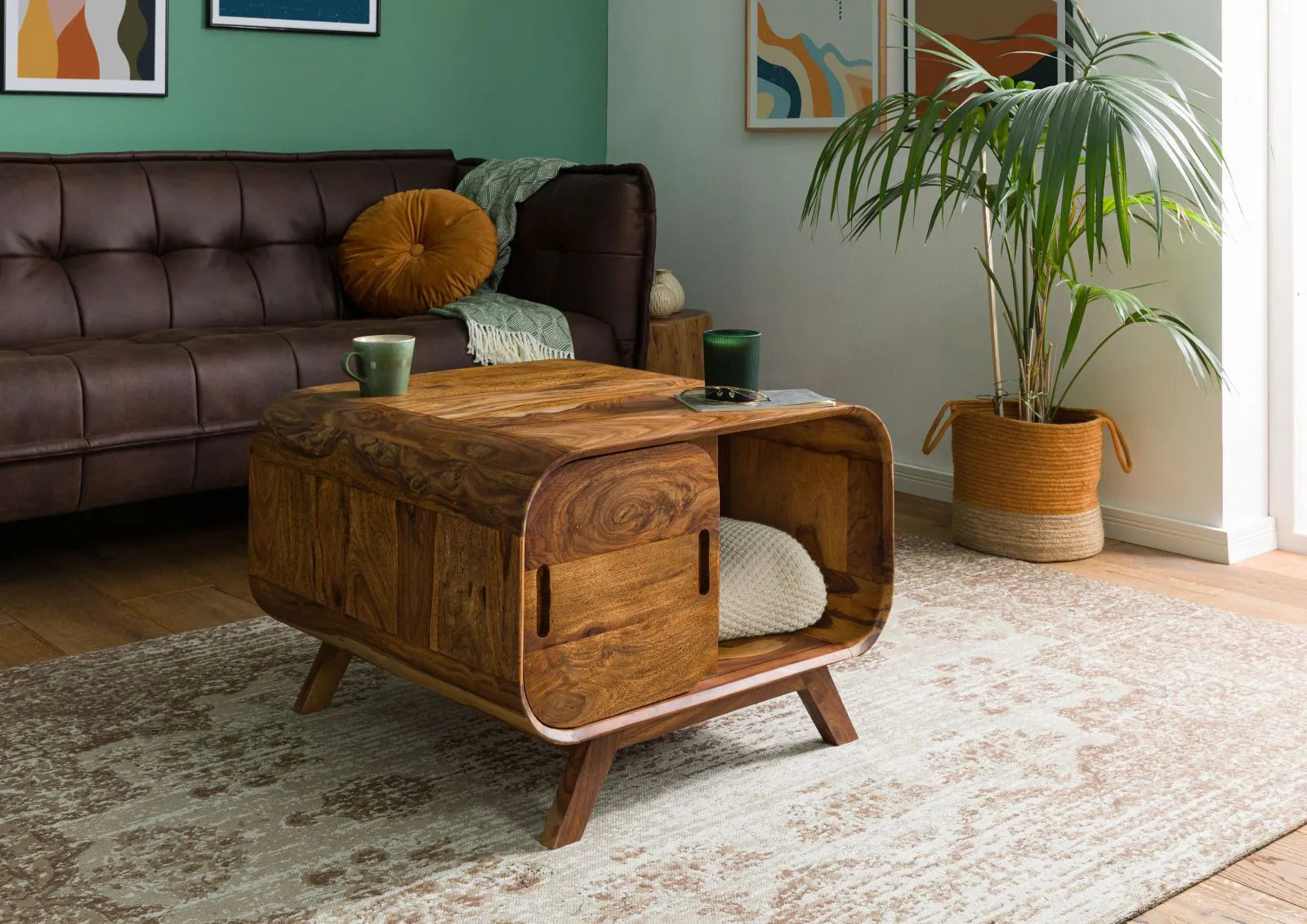 Mid-Century Coffee Table Side View | Mamta Handicraft