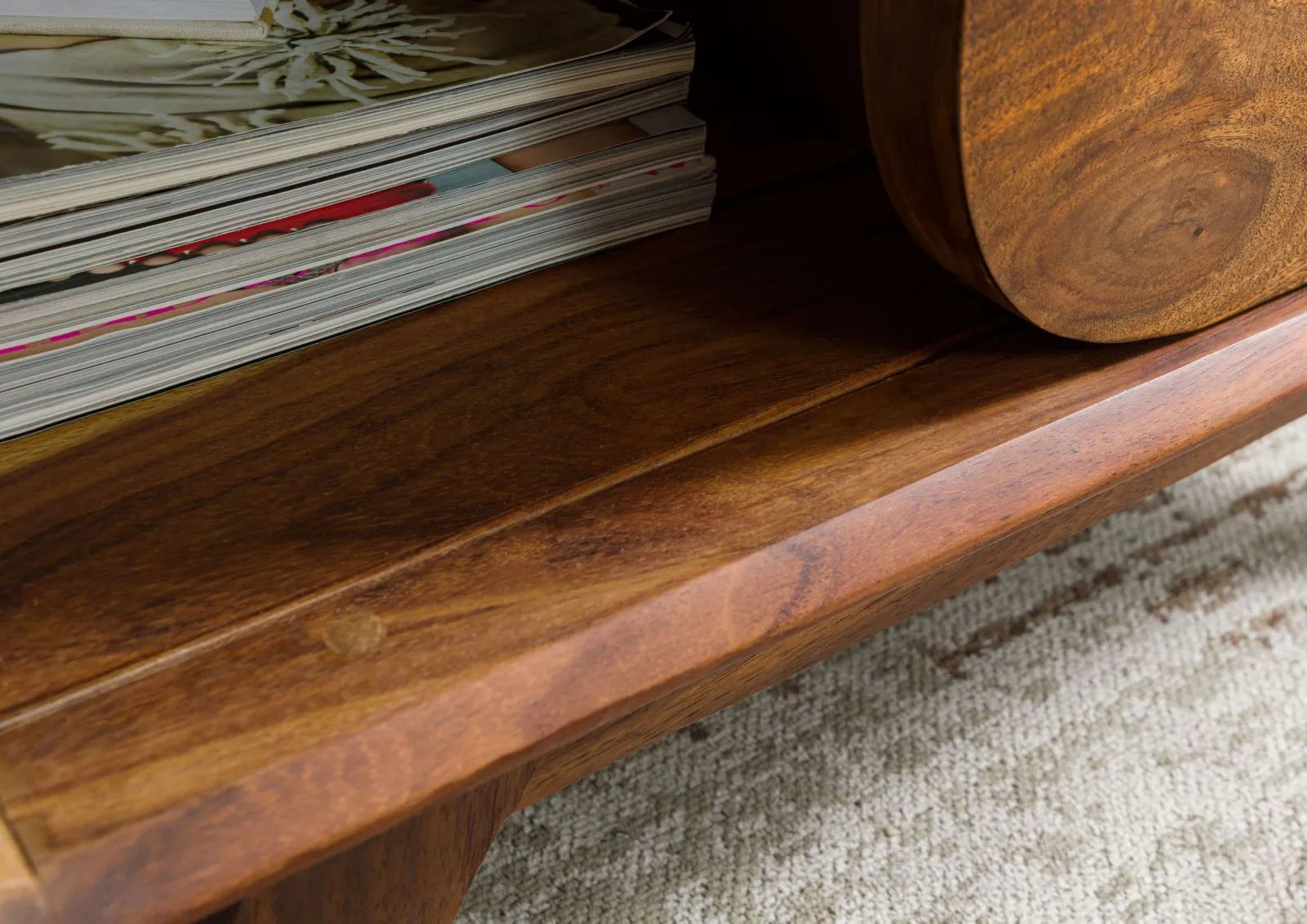 Mid-Century Coffee Table Finish Detail | Mamta Handicraft