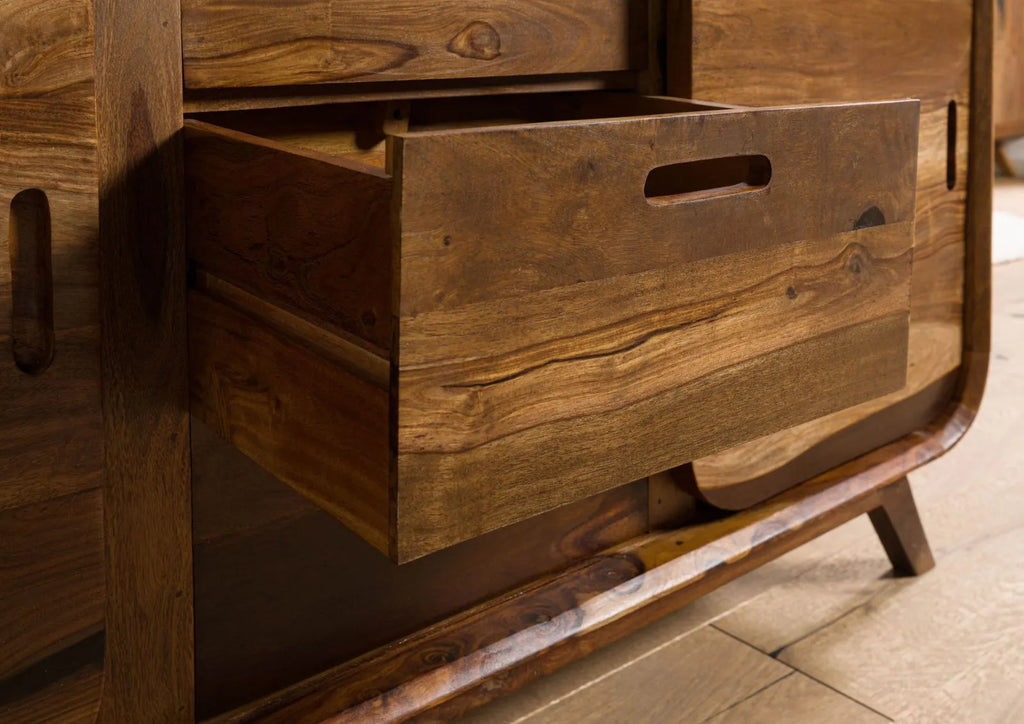 Mid-Century Sideboard Angle View | Mamta Handicraft