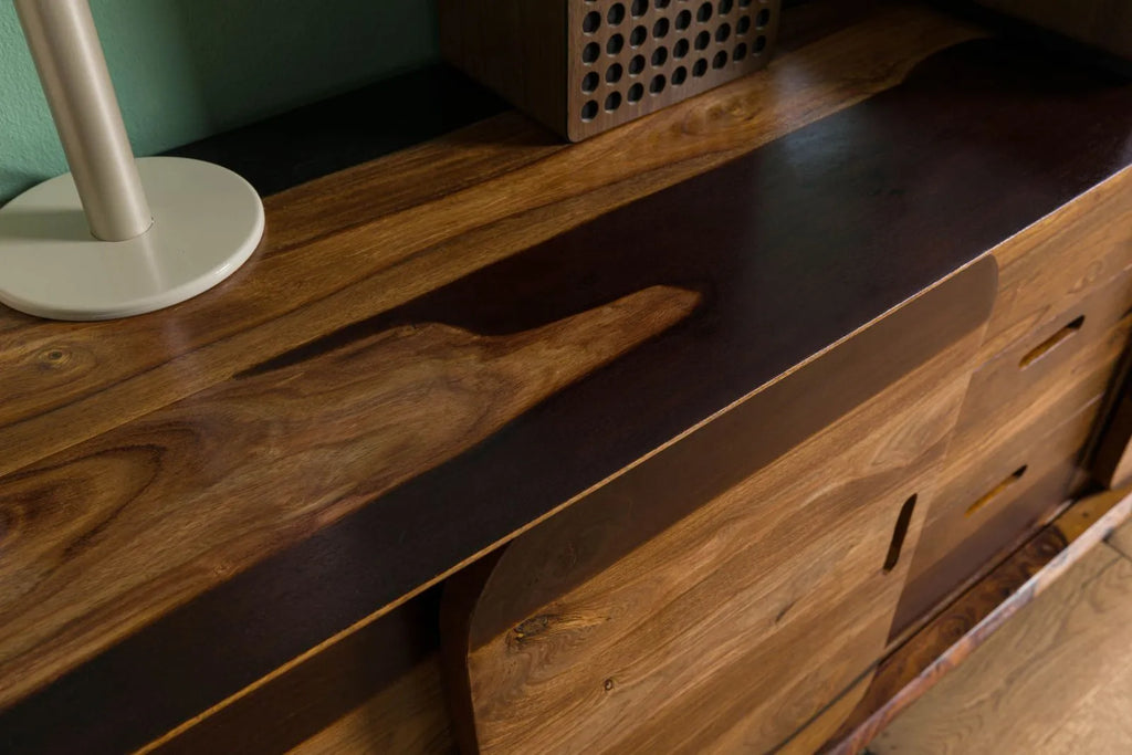 Mid-Century Sideboard Finish Detail | Mamta Handicraft