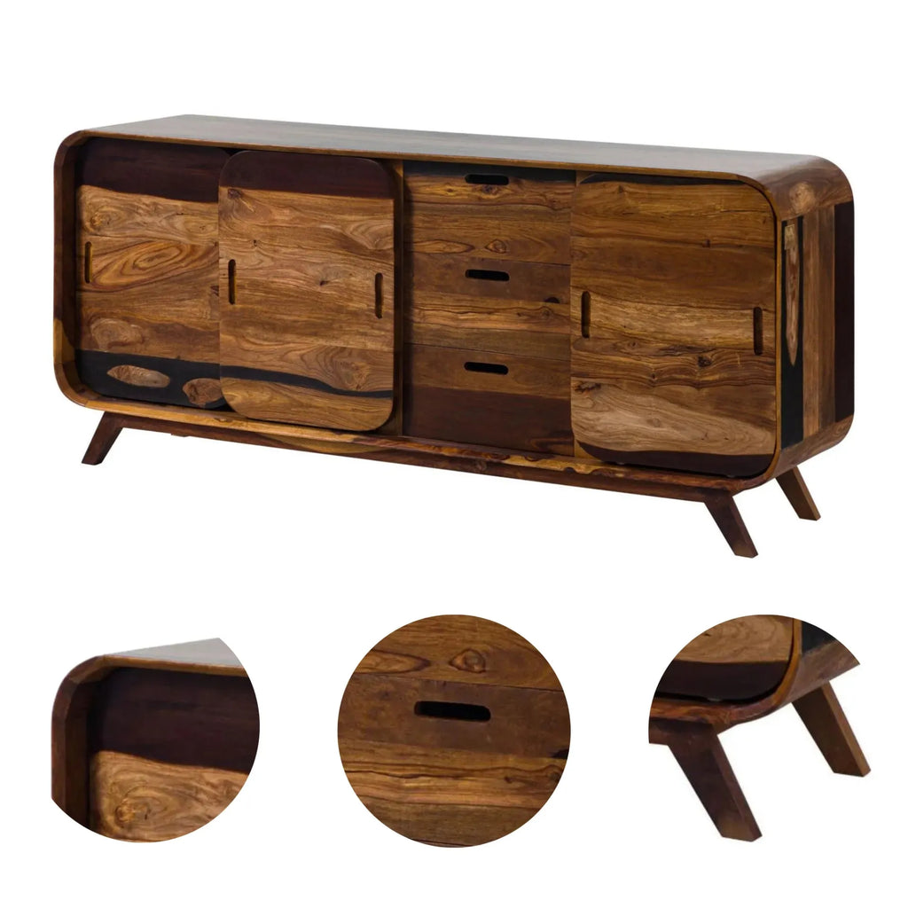 Mid-Century Sideboard Drawer Detail | Mamta Handicraft