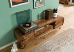 Mid-Century Low Media Console Side View | Mamta Handicraft