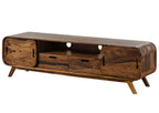 Mid-Century Low Media Console Drawer Detail | Mamta Handicraft