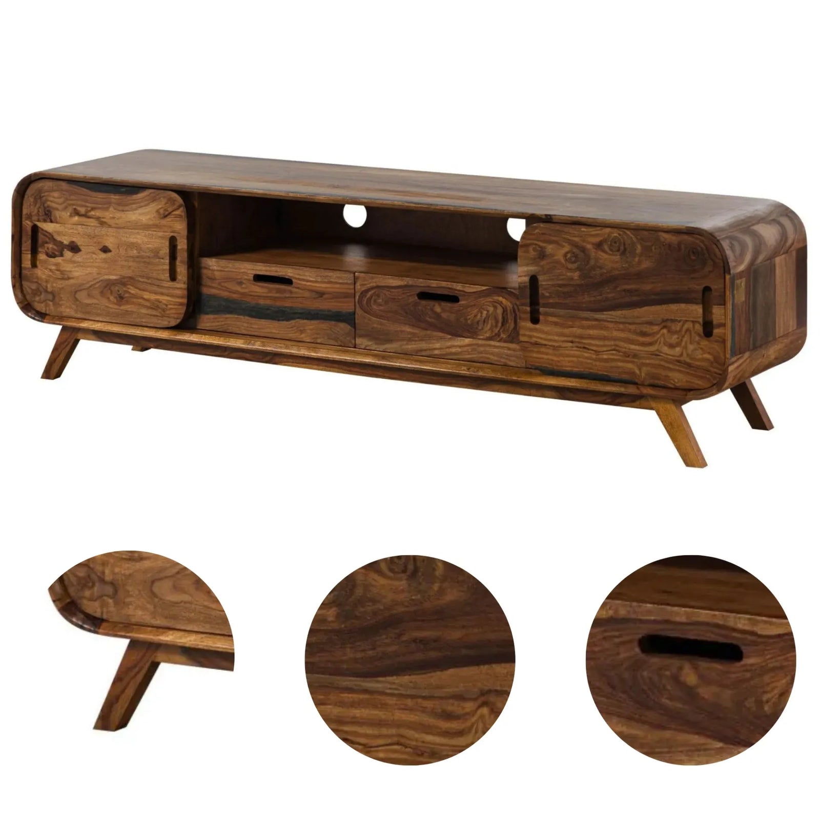 Mid-Century Low Console Leg Detail | Mamta Handicraft