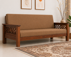 Elite Benz Solid Wood Sofa Front View | Mamta Handicraft