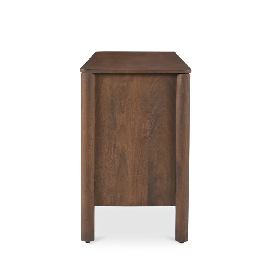 Indiana Scalloped Edge Solid Wood Dresser – Modern Storage Cabinet