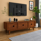 Milano Mango Wood TV Cabinet Teak Finish Lifestyle | Mamta Handicraft