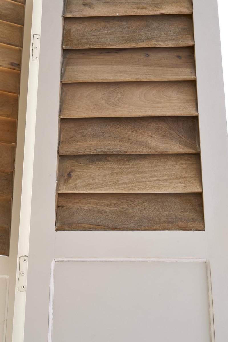 Riviera Maison Pacifica Room Divider - Mango Wood - White