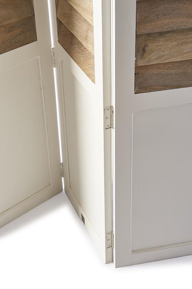 Riviera Maison Pacifica Room Divider - Mango Wood - White